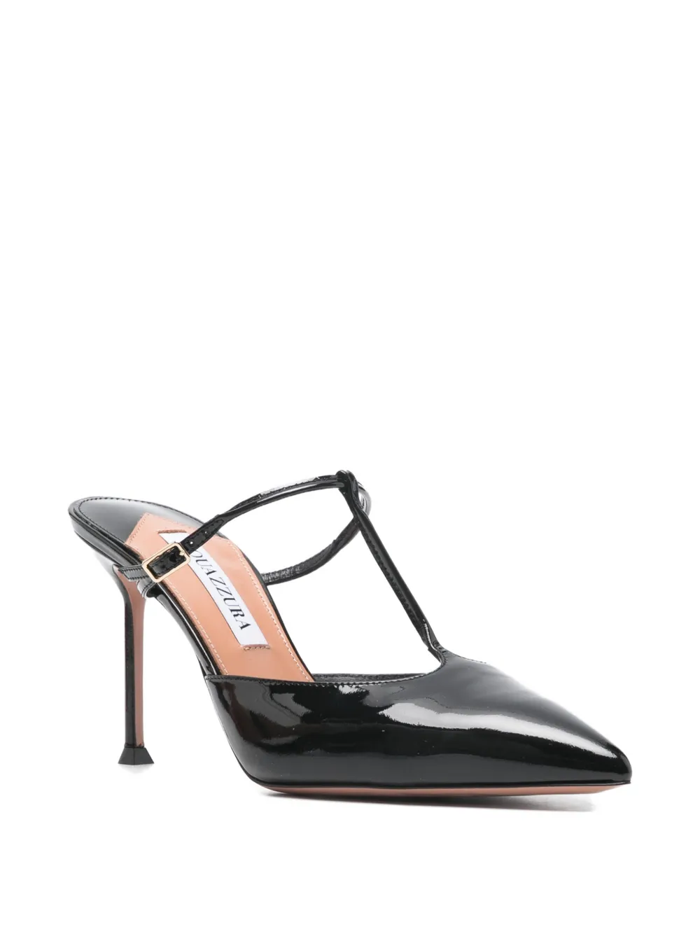 Aquazzura T-strap heeled mules Zwart
