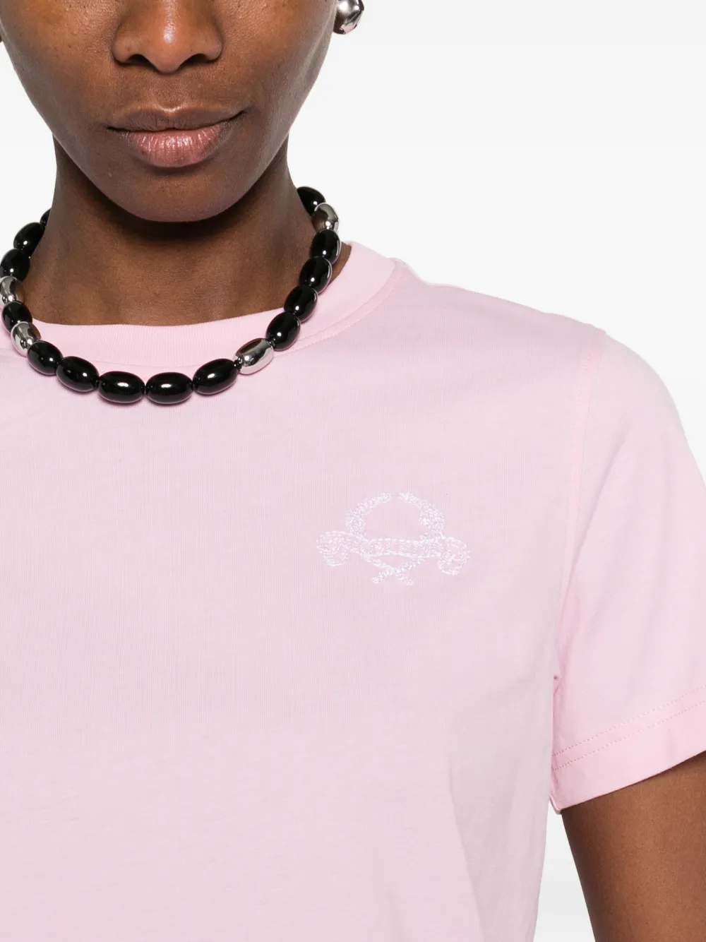 Moschino T-shirt met grafische print Roze