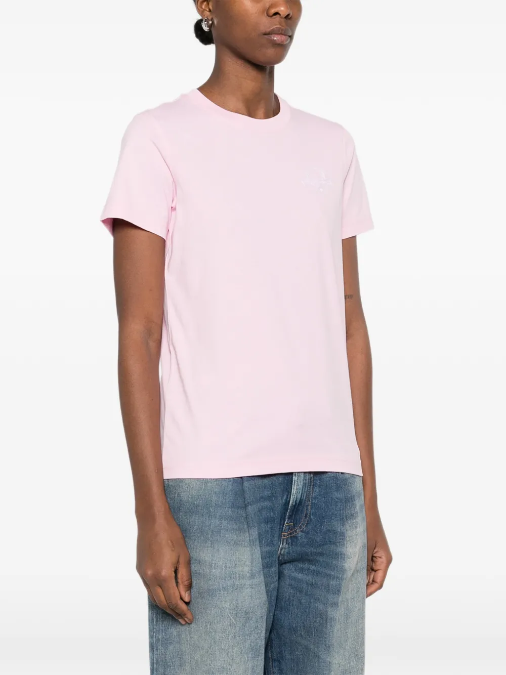 Moschino T-shirt met grafische print Roze