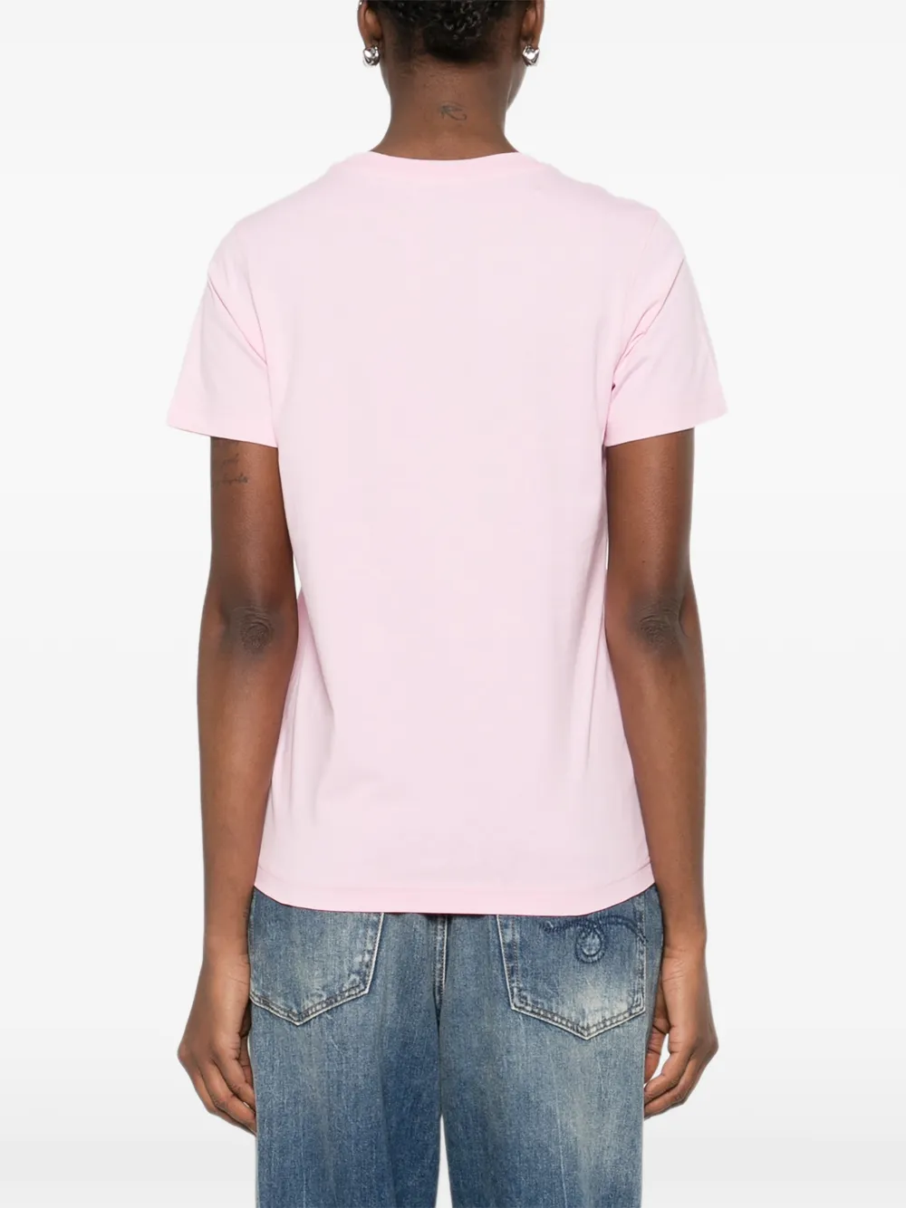 Moschino T-shirt met grafische print Roze
