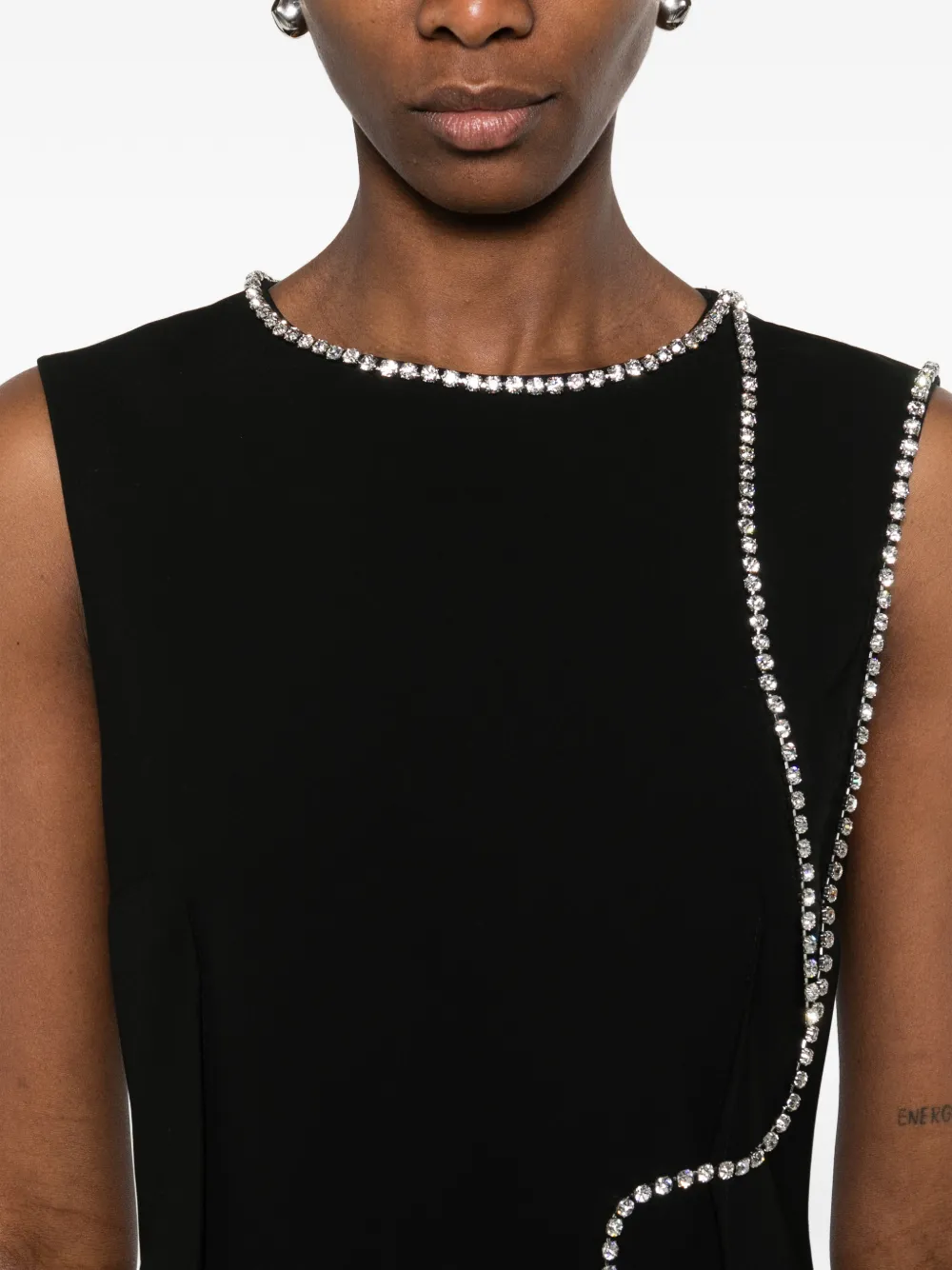 Moschino Blouse met verfraaide kraag Zwart