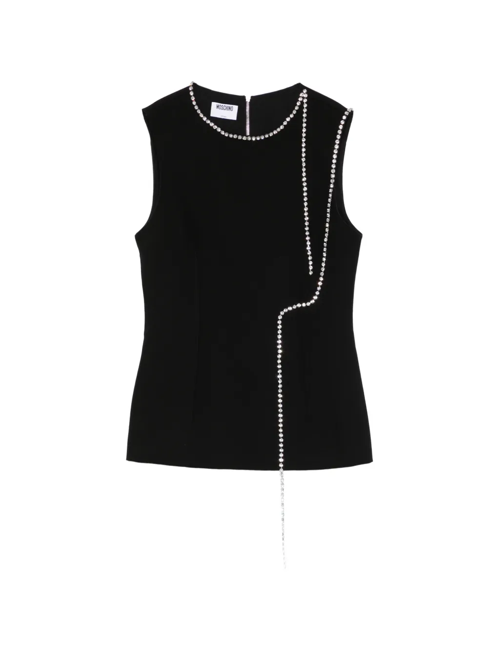 Moschino rhinestone embellished blouse - Nero