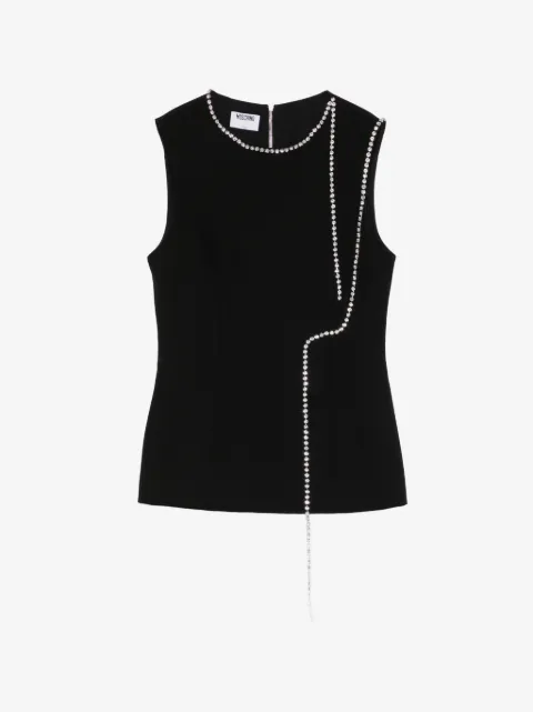 Moschino rhinestone embellished blouse