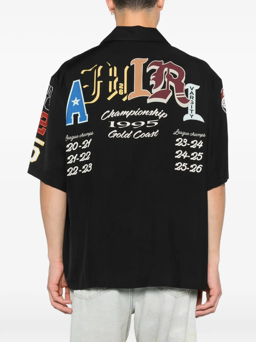 AMIRI Overhemd met grafische print Zwart