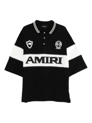 AMIRI MA quad ポロシャツ 正規品 AMIRI MA Quad ポロシャツ | ブラック | FARFETCH JP
