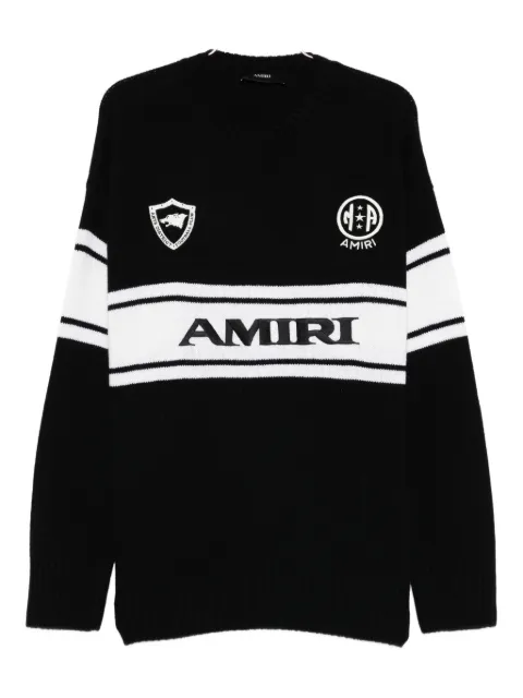 AMIRI logo stripe sweater