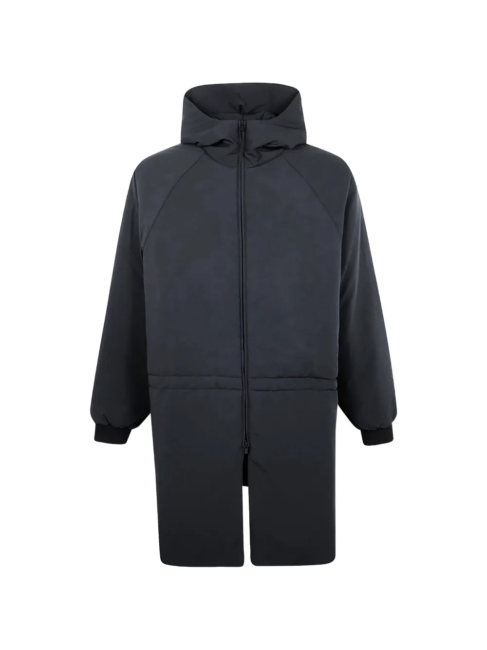 FEAR OF GOD ESSENTIALS hooded logo-embroidery parka coat - Nero