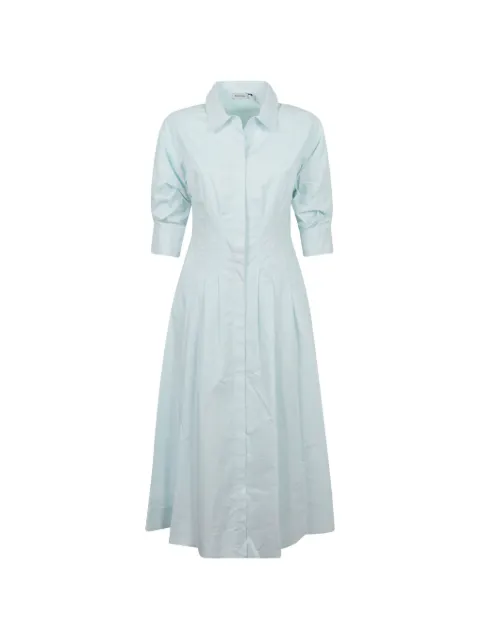 Simkhai Jazz pleated poplin shirt dress