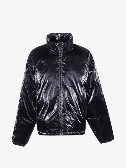 FEAR OF GOD ESSENTIALS metallic-effect funnel jacket