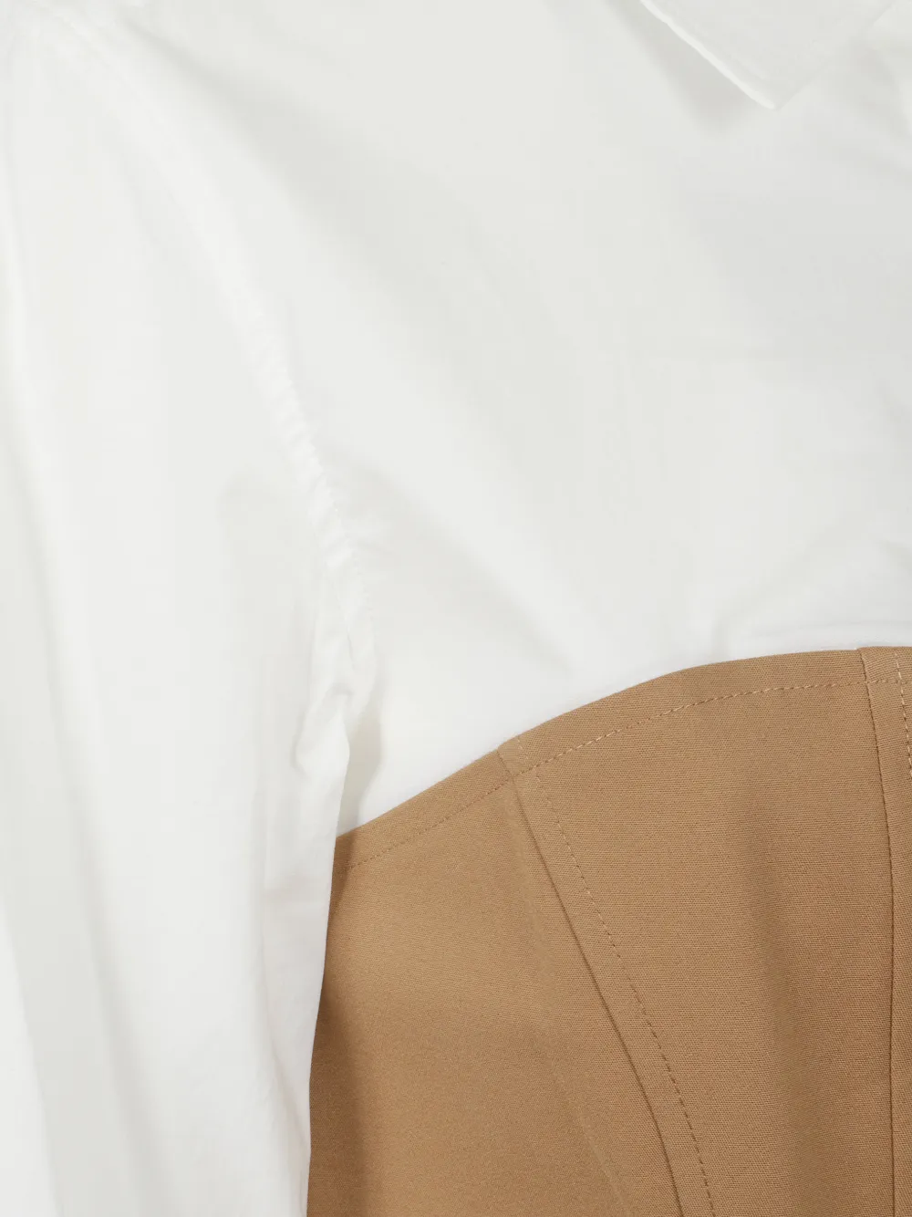Simkhai Lidey blouse met korset vlakken Wit