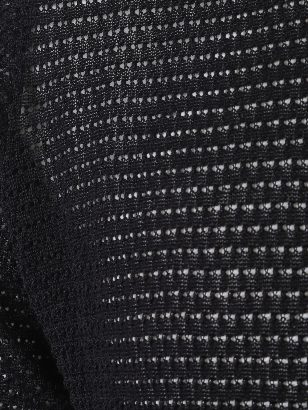 Tagliatore Mesh overhemd met knopen Zwart