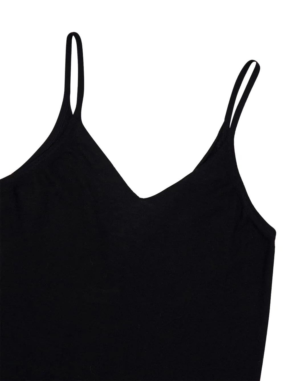 Lisa Yang Albina maxi-jurk met V-hals Zwart