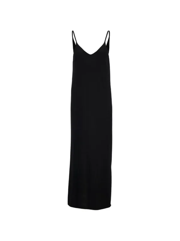 Lisa Yang Albina V-neck Maxi Dress in Black