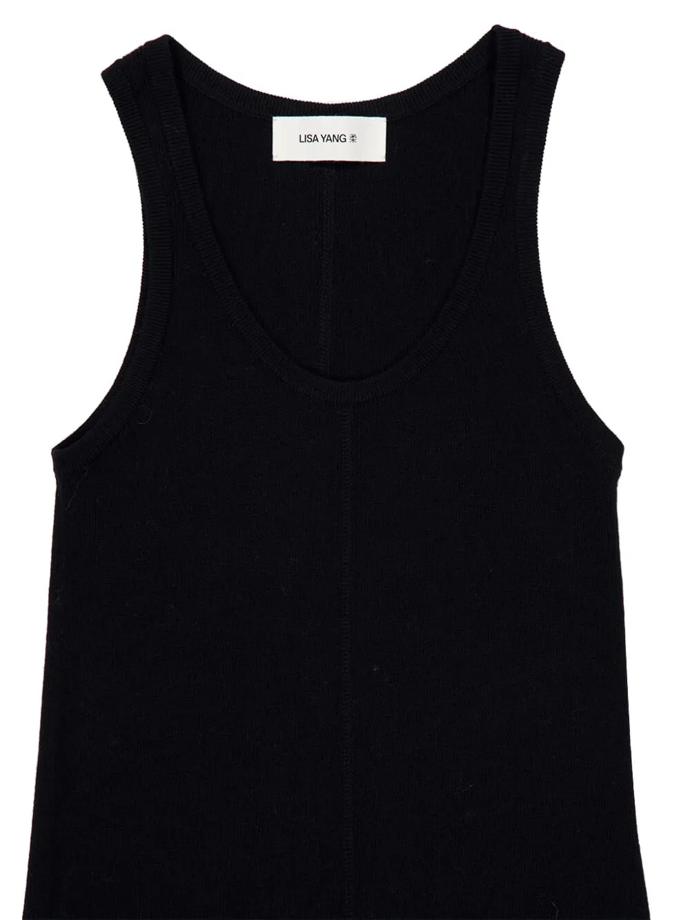 Lisa Yang Meng mouwloze tanktop Zwart