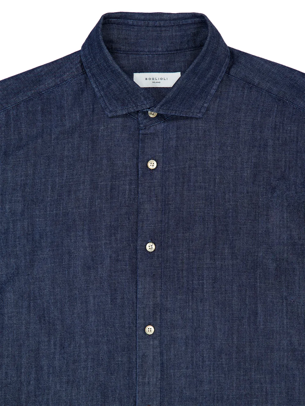 Boglioli Overhemd met knopen Blauw