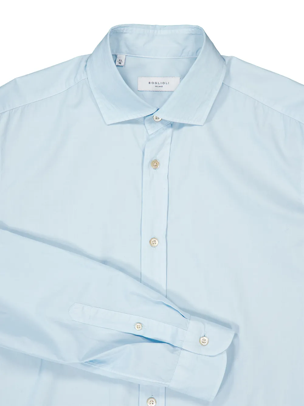 Boglioli Overhemd met lange mouwen Blauw