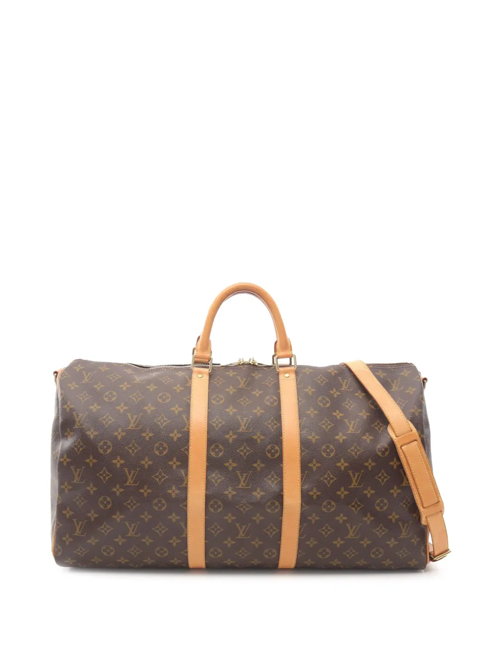 Louis Vuitton Pre-Owned 2001 Monogram Keepall Bandouliere 55 travel bag - Marrone