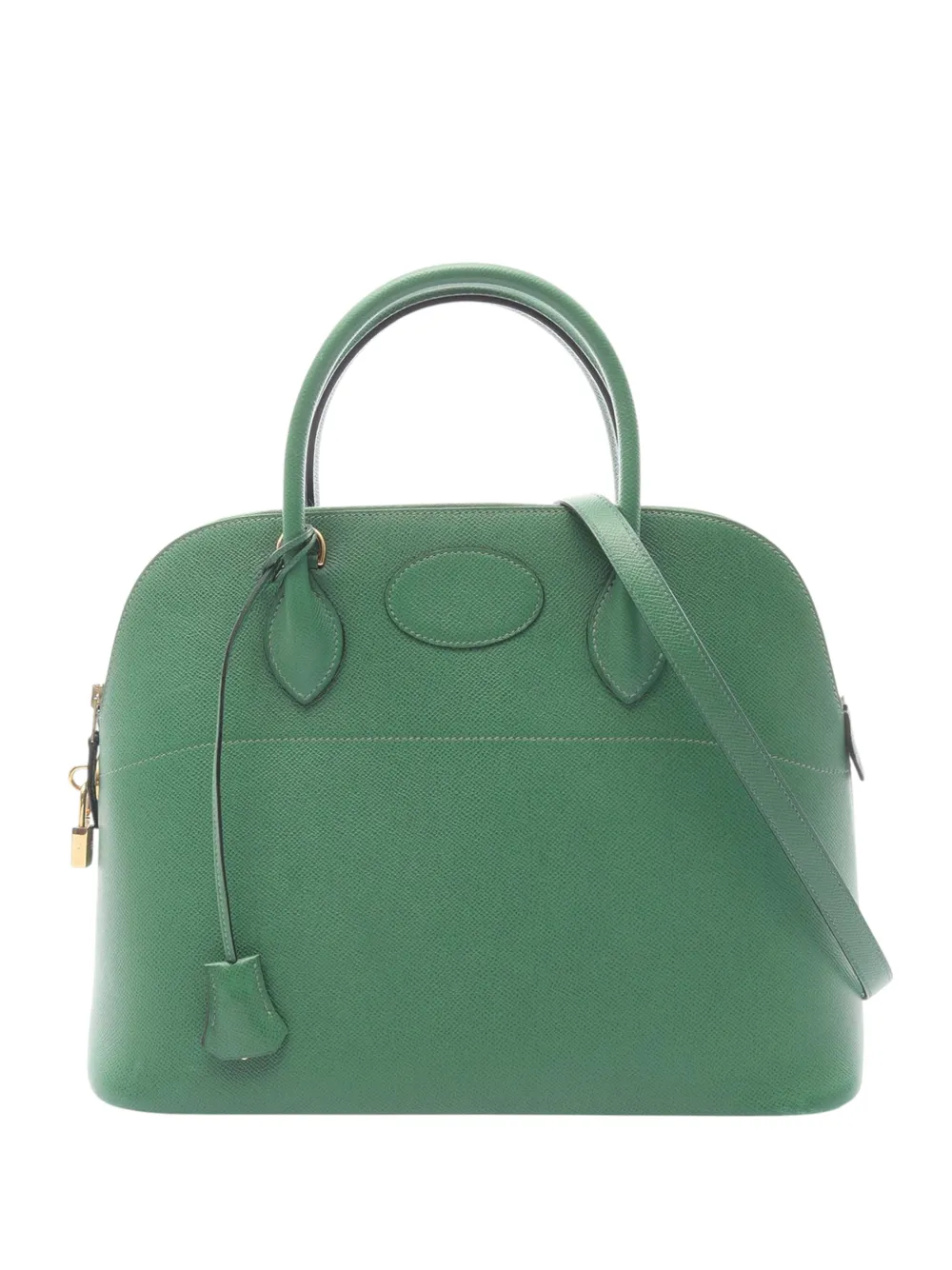 Hermès Pre-Owned 1995 Courchevel Bolide 35 satchel - Green