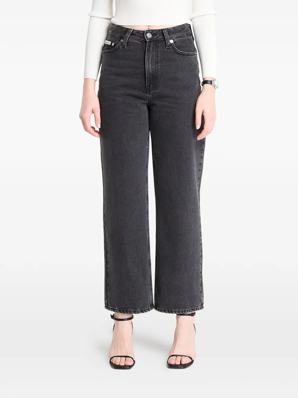 Calvin Klein Barrel belt-loops jeans - Schwarz