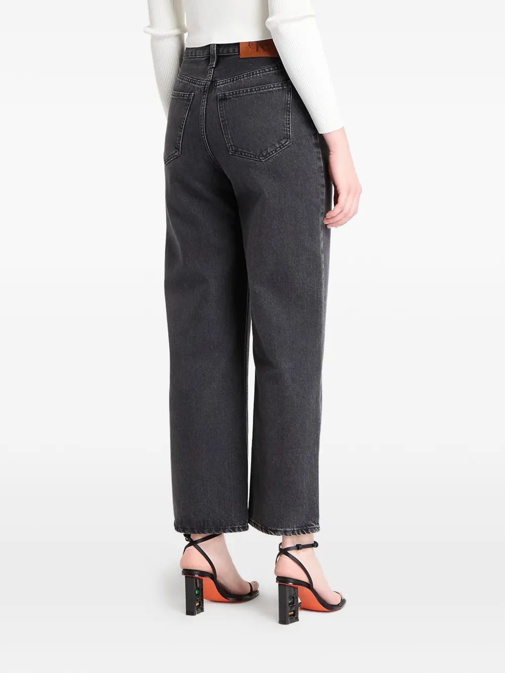 Calvin Klein Barrel Belt-loops Jeans - Black 