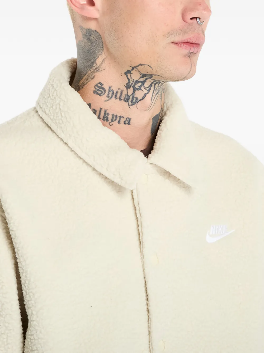 Nike Fleece trainingsjack Beige