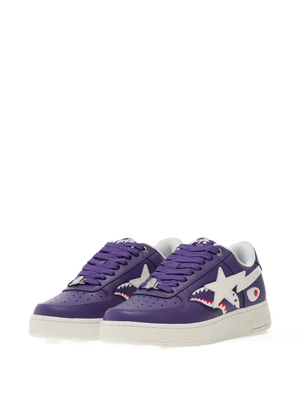 A BATHING APE STA Shark sneakers Paars