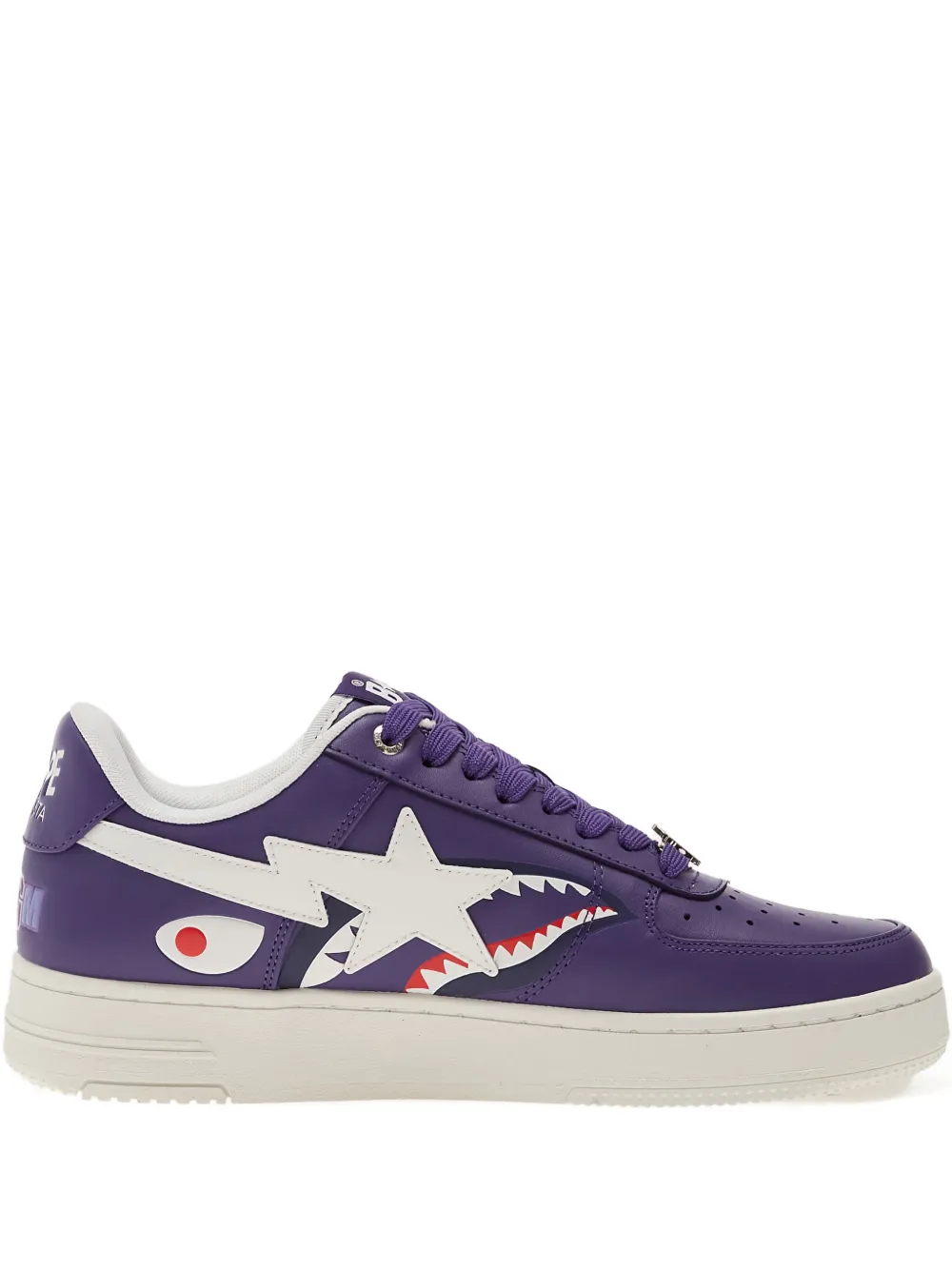 A BATHING APE STA Shark sneakers Paars
