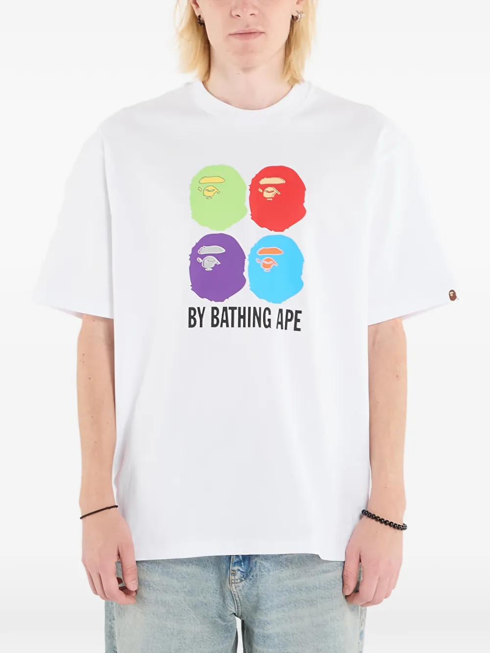A BATHING APE® Multi Ape Head T-shirt - Bianco