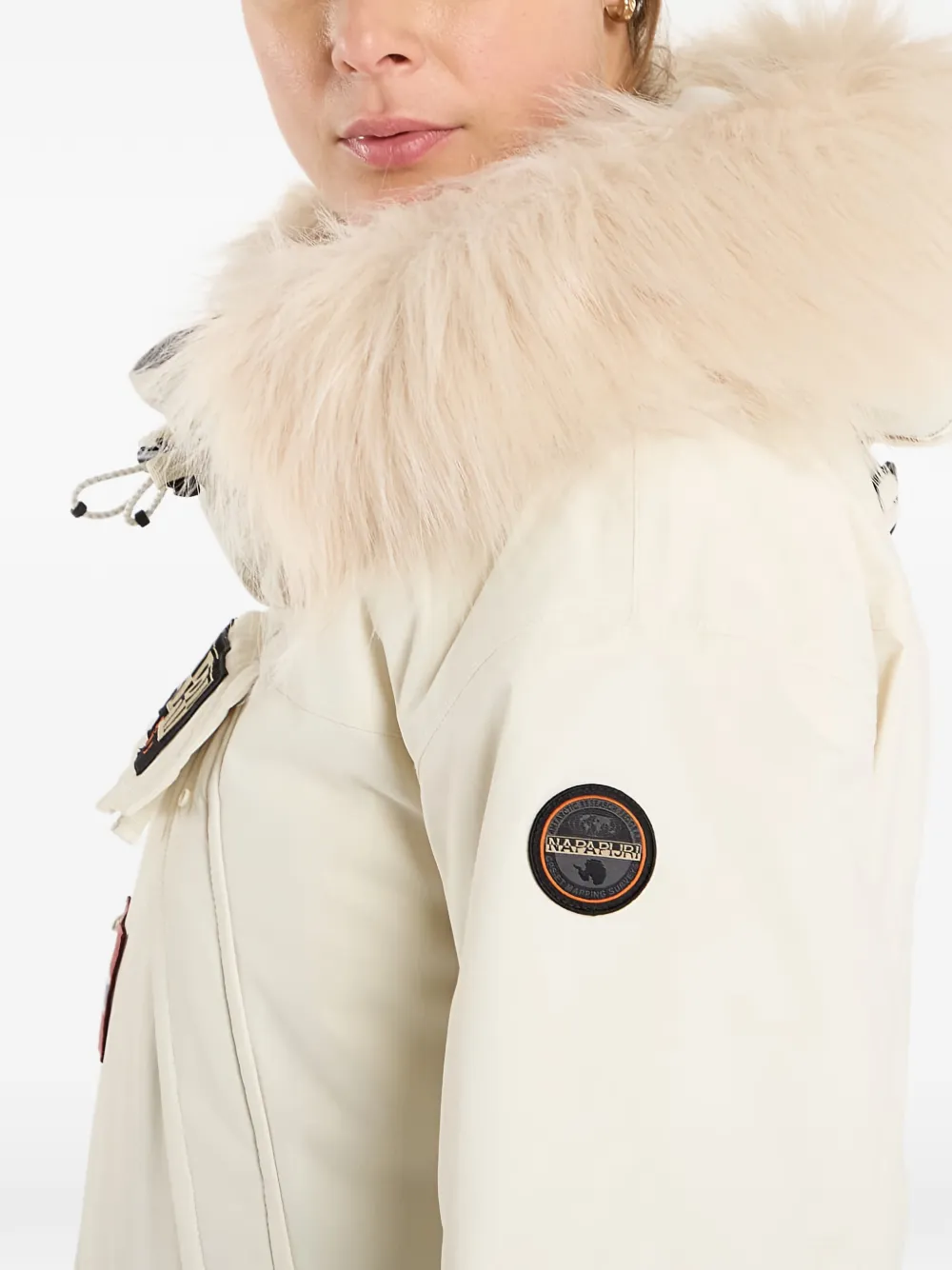 Napapijri Skidoo W 2.0 Hooded Jacket In Neutral