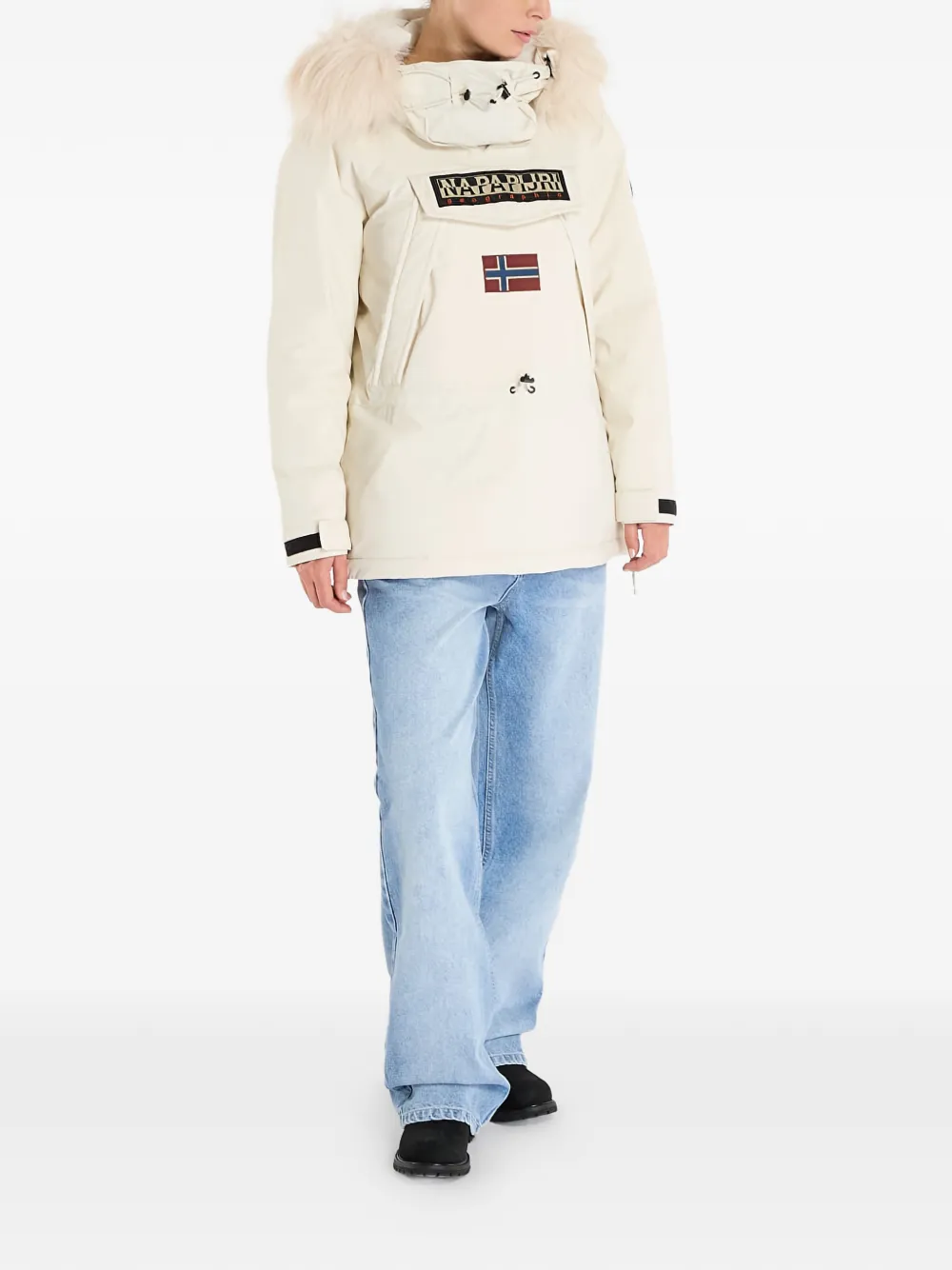 Napapijri Skidoo W 2.0 Hooded Jacket In Neutral