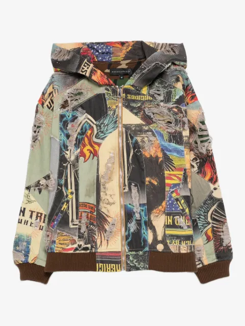 Who Decides War chamarra con diseño patchwork