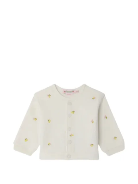 Bonpoint Eris cherries-embroidered cardigan