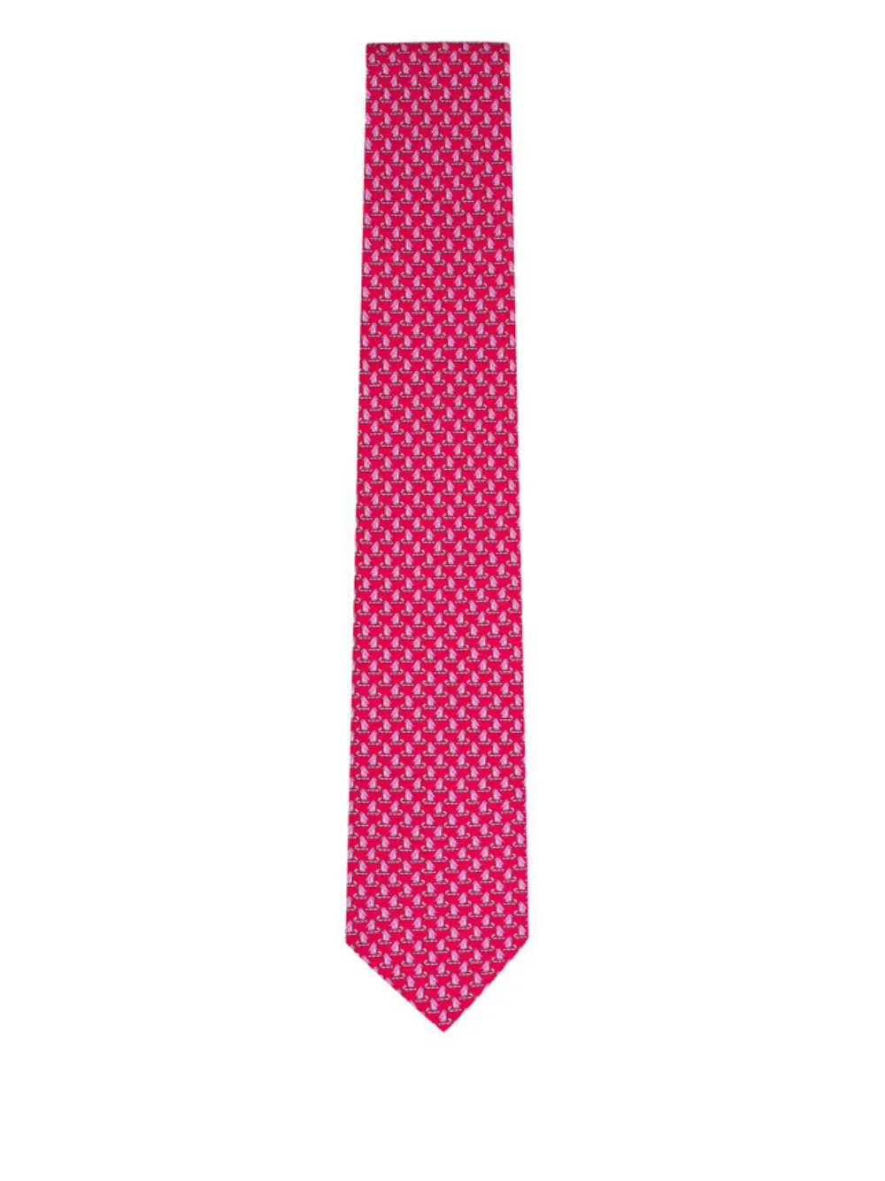 Ferragamo patterned tie - Rosso