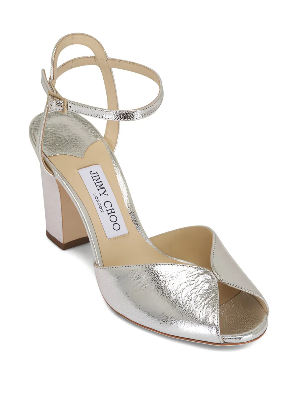 Jimmy Choo Sacaria ankle-strap heeled sandals Goud