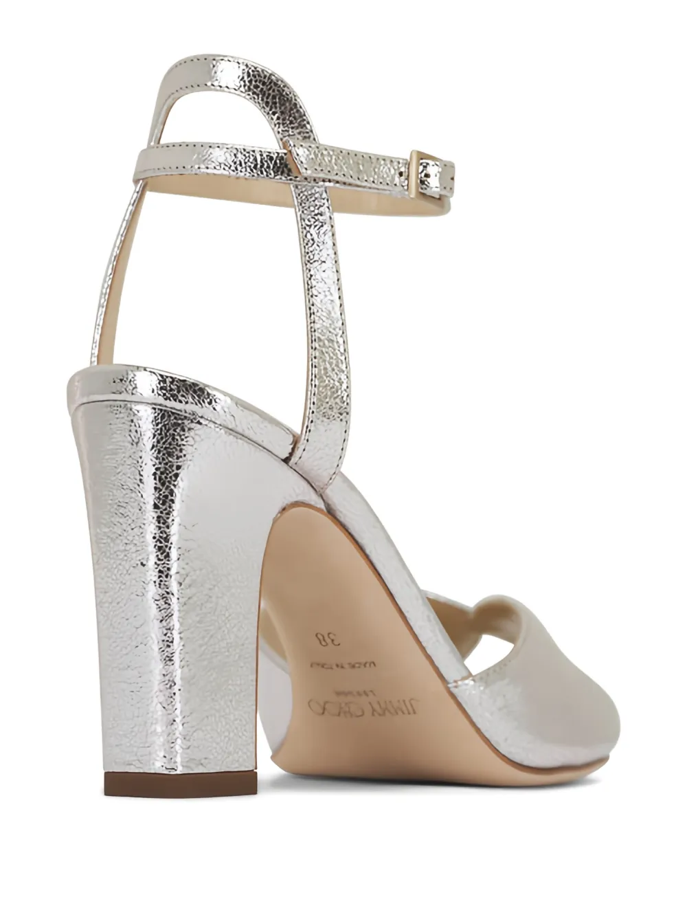 Jimmy Choo Sacaria ankle-strap heeled sandals Goud