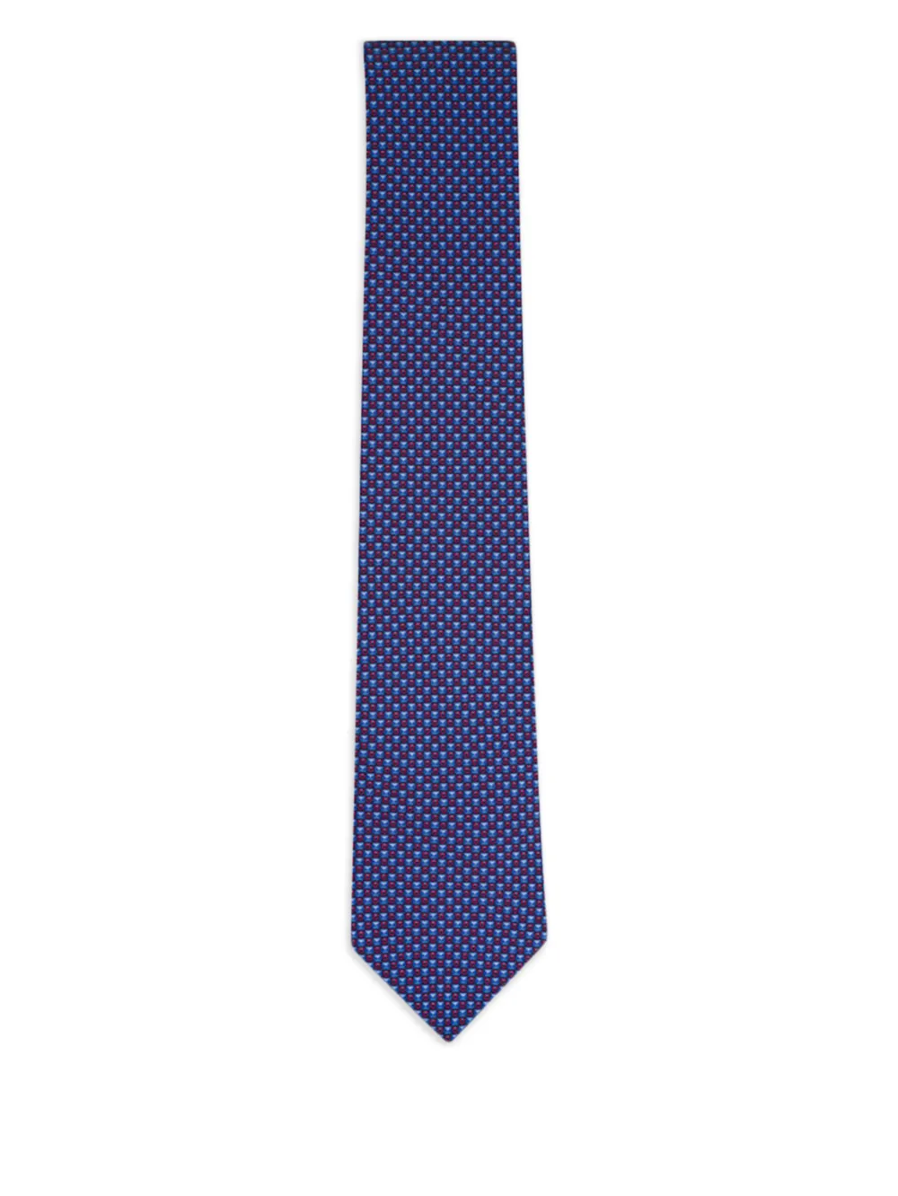 Ferragamo patterned tie - Blu