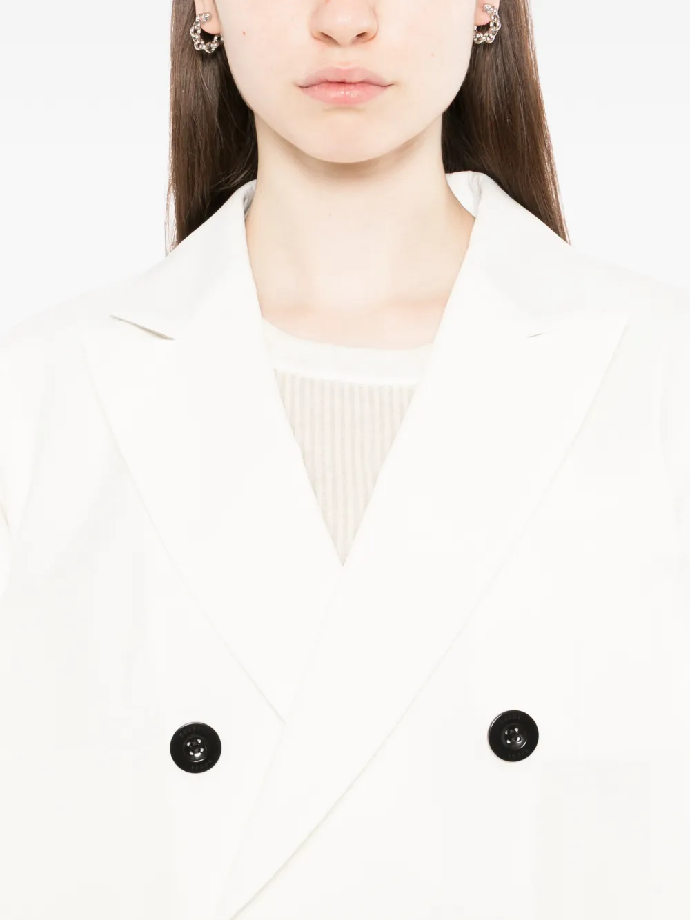 sacai Blazer met vlakken Wit