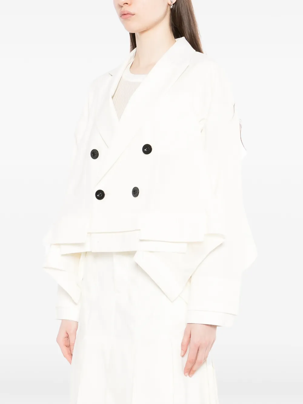  Sacai Blazer A Paneles - Blanco 