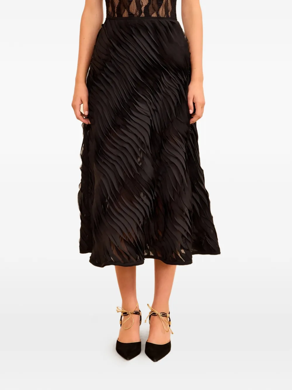 Ulla Johnson Amiko midi skirt - Schwarz