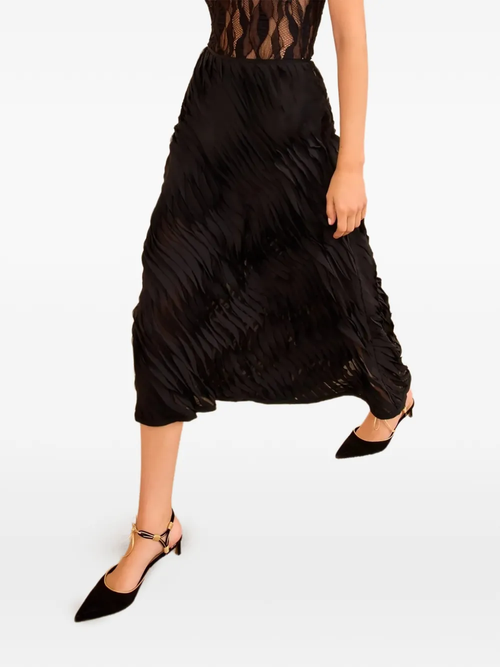 Ulla Johnson Amiko midi skirt - Zwart