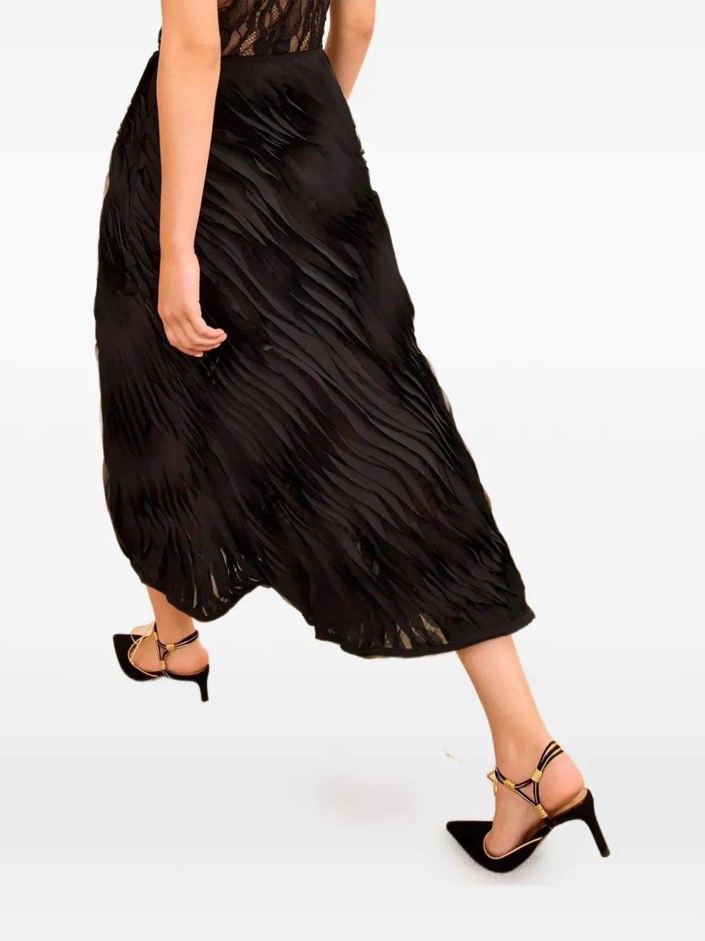  Ulla Johnson Amiko Midi Skirt - Black 