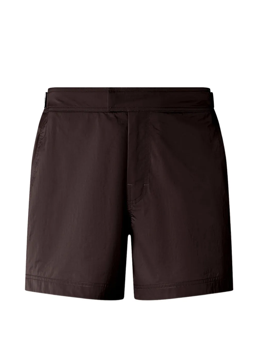 Zegna Badehose mit Logo - Braun