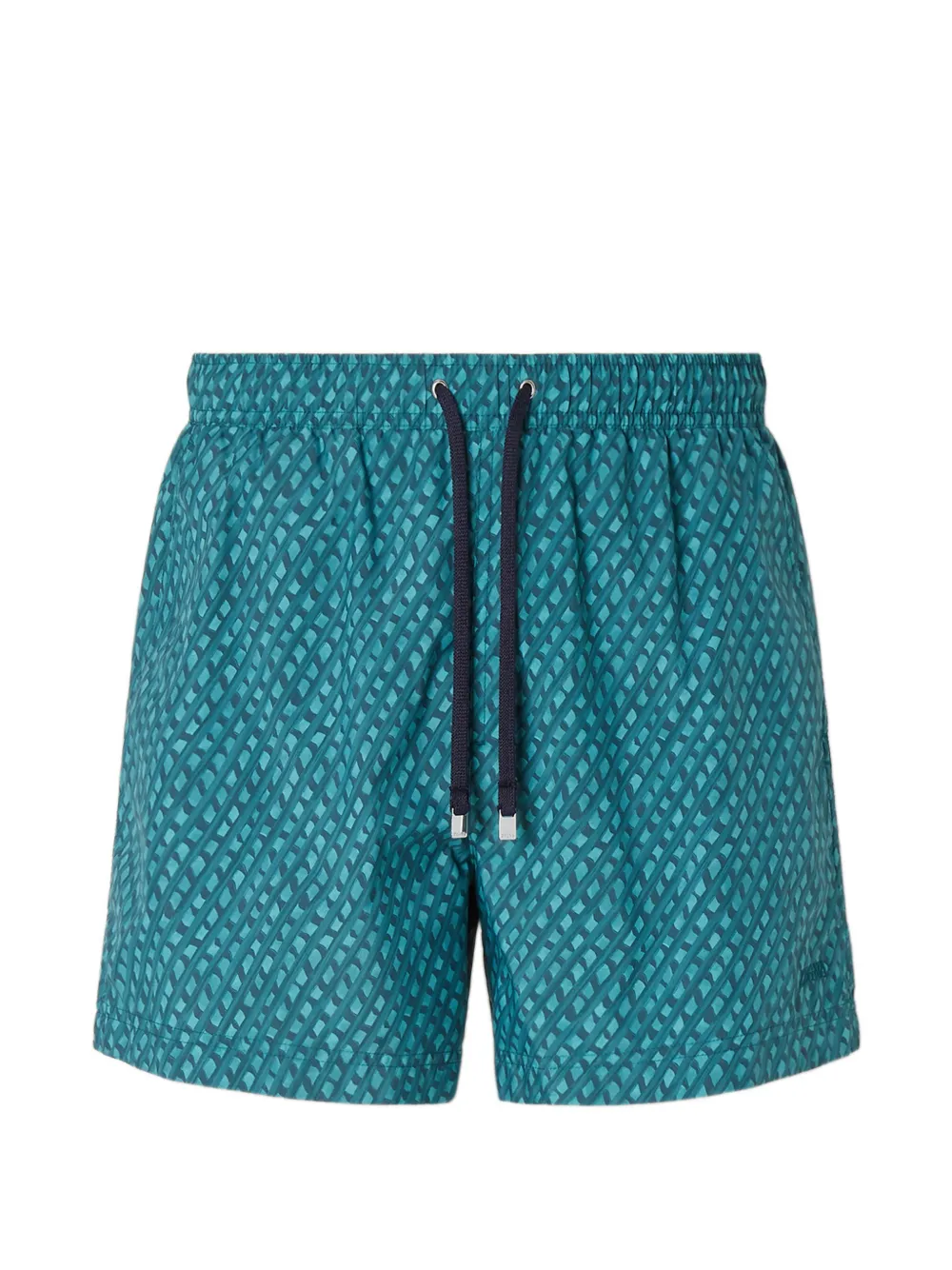 Zegna Costume da bagno con motivo Oasi - Blu