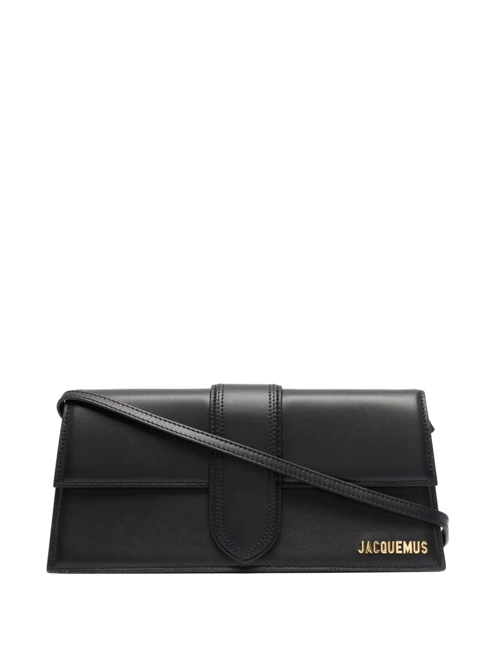 Jacquemus Borsa a spalla con placca logo - Nero