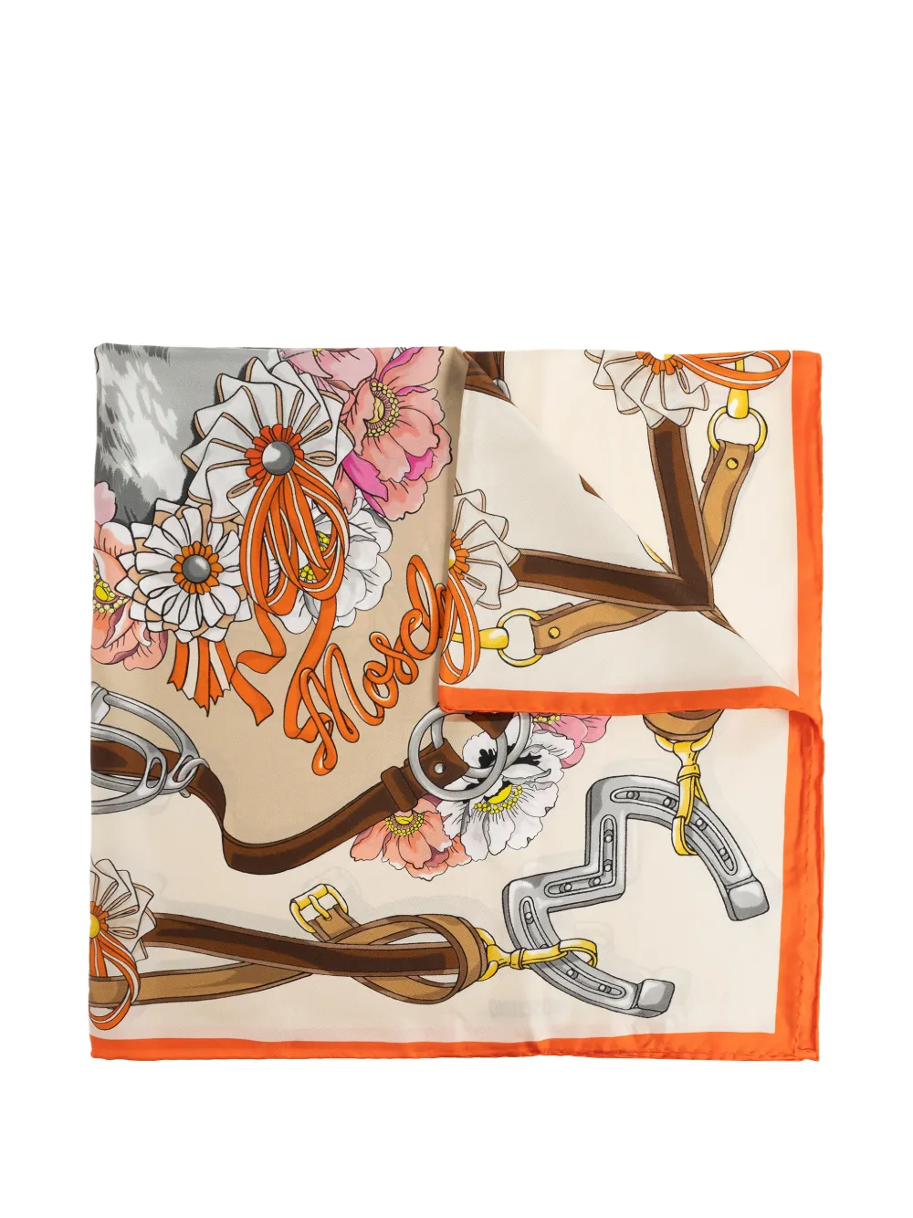 Moschino logo-detail scarf - Toni neutri