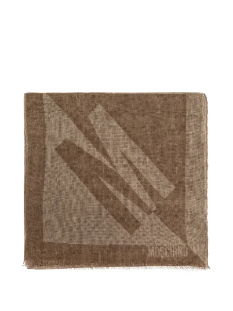 Moschino logo-detail scarf