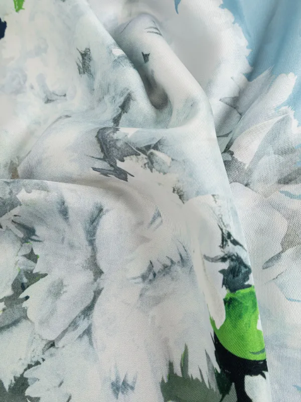 Moschino Goose Silk Scarf | Blue | FARFETCH