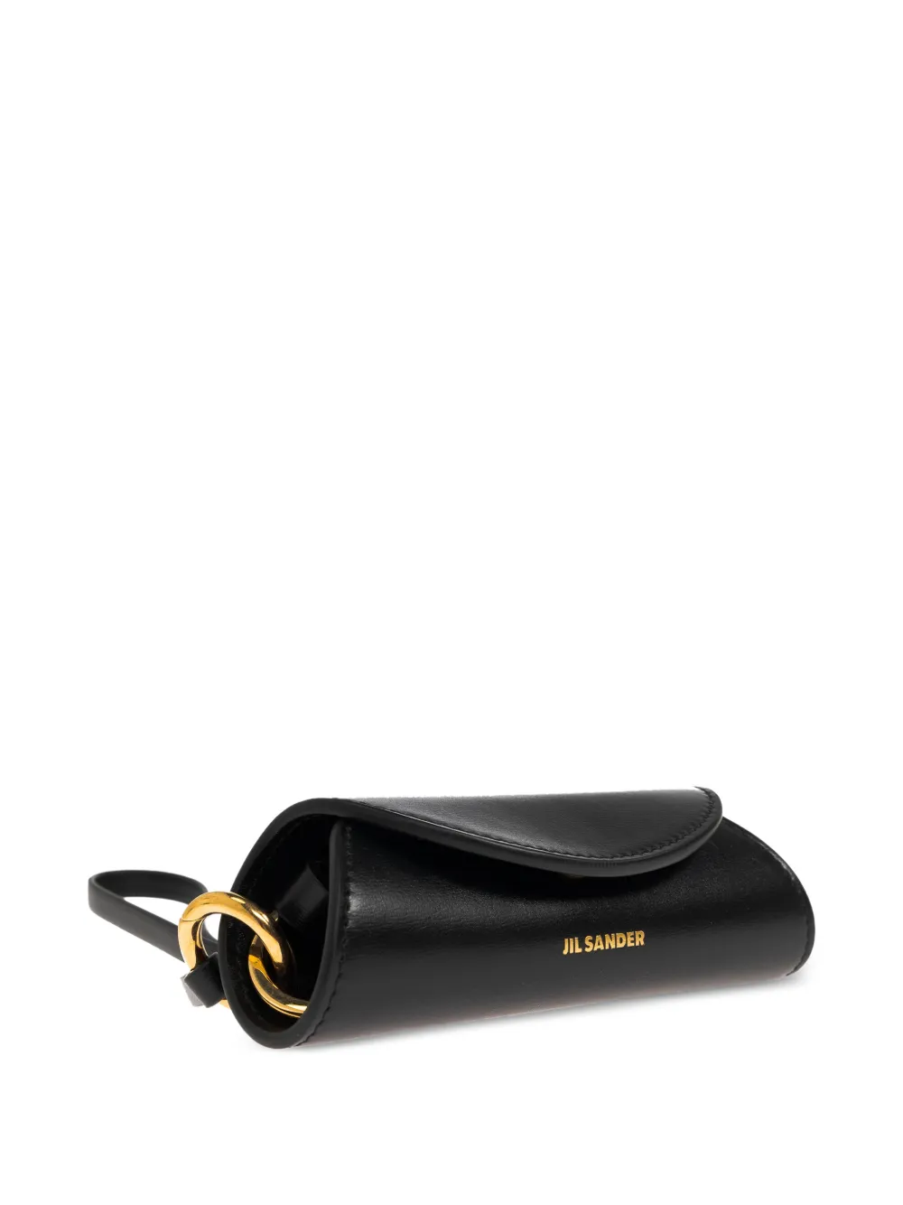  Jil Sander Leather Keyring - Black 