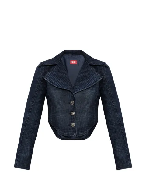Diesel Prince of Wales button cropped jacket