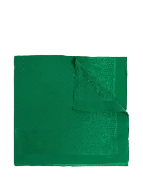 Moschino lace silk scarf